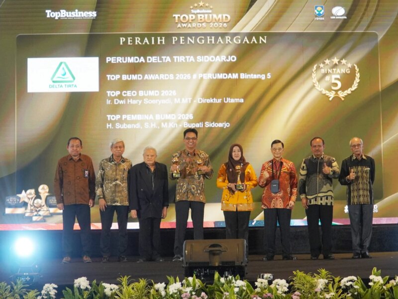 Perumda Delta Tirta Sidoarjo Borong Penghargaan Bintang 5 TOP BUMD Awards 2026, Perkuat Tata Kelola dan Digitalisasi – Detiktoday.com