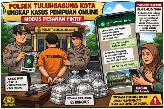 Polisi Bongkar Penipuan Online Modus Pesanan Fiktif di Tulungagung, Pelaku Diciduk di Bojonegoro – Detiktoday.com