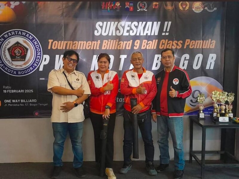 Tim Biliar PWI Jakarta Siap Jamu PWI Kalsel di Berlian Billiard Jakarta Selatan
