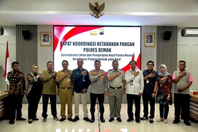Hadiri Rakor Ketahanan Pangan dan Kamtibmas, Kapolres Demak Tekankan Keterkaitan Keduanya