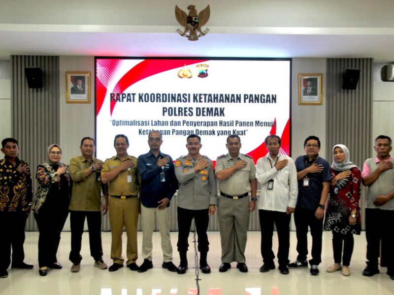 Hadiri Rakor Ketahanan Pangan dan Kamtibmas, Kapolres Demak Tekankan Keterkaitan Keduanya