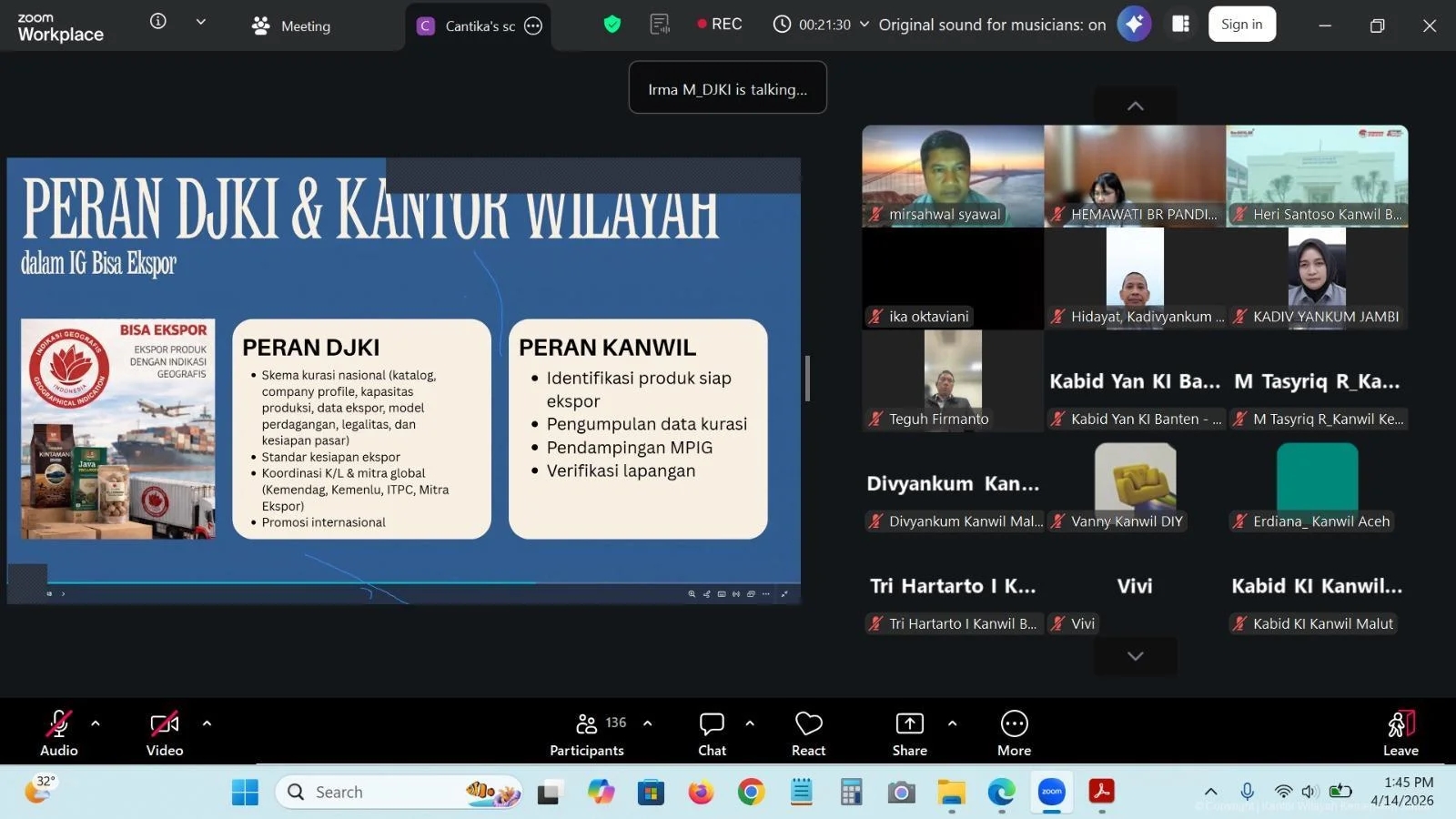 Kanwil Kemenkum Jambi Ikuti Rakor DJKI, Dorong Penguatan Indikasi Geografis 2026 – Detiktoday.com