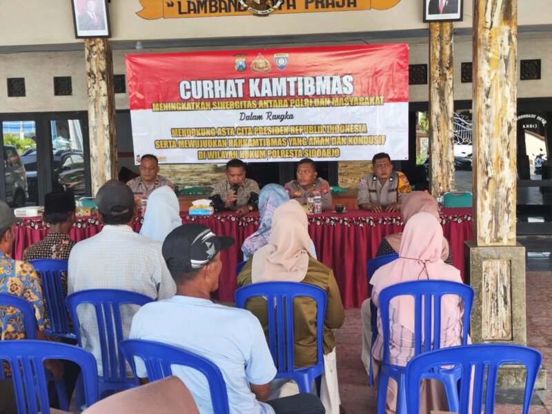 Curhat Kamtibmas di Lambangan, Polresta Sidoarjo Serap Aspirasi dan Perkuat Sinergi Warga – Detiktoday.com
