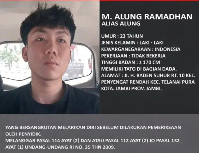 DPO Kasus Narkoba 58 Kg di Jambi Dikabarkan Ditangkap, Alung Ramadhan Diamankan Bersama 5 Orang – Detiktoday.com