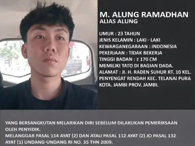 DPO Kasus Narkoba 58 Kg di Jambi Dikabarkan Ditangkap, Alung Ramadhan Diamankan Bersama 5 Orang – Detiktoday.com