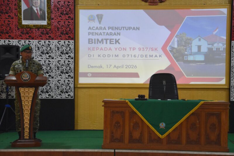 Dandim Letkol Arm Dony Romansyah Tutup Bimtek, Prajurit Yon TP 937/SK Siap Terjun ke Lapangan