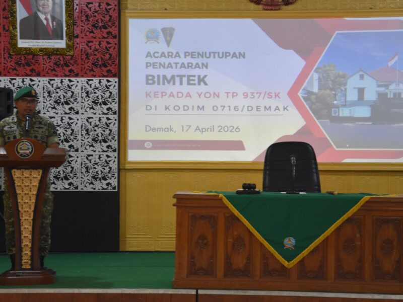 Dandim Letkol Arm Dony Romansyah Tutup Bimtek, Prajurit Yon TP 937/SK Siap Terjun ke Lapangan