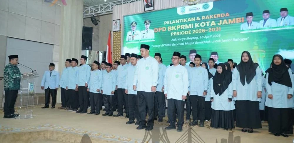 Wali Kota Maulana Lantik DPD BKPRMI Kota Jambi 2026–2031, Dorong Dakwah Kekinian Generasi Muda – Detiktoday.com
