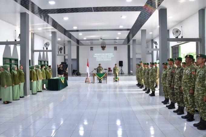 Dandim Ponorogo Pimpin Acara Laporan Korps Serah Terima Jabatan Pama 