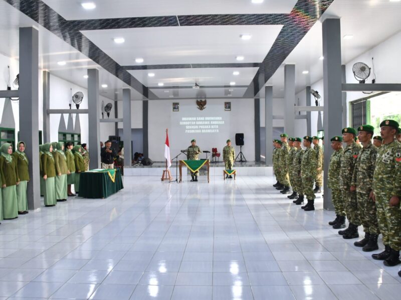 Dandim Ponorogo Pimpin Acara Laporan Korps Serah Terima Jabatan Pama 