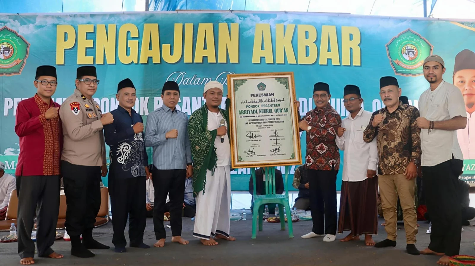 Ponpes Arriyadl Nurul Qur’an Diresmikan, Wabup Muba Kyai Abdur Rohman Dorong SDM Unggul Berakhlak – Detiktoday.com