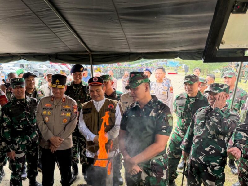 Lanal Bengkulu Ikuti Apel Gelar Latihan Kesiapsiagaan Operasional Penanggulangan Bencana Alam Gempa Bumi Megathrust Tahun 2026