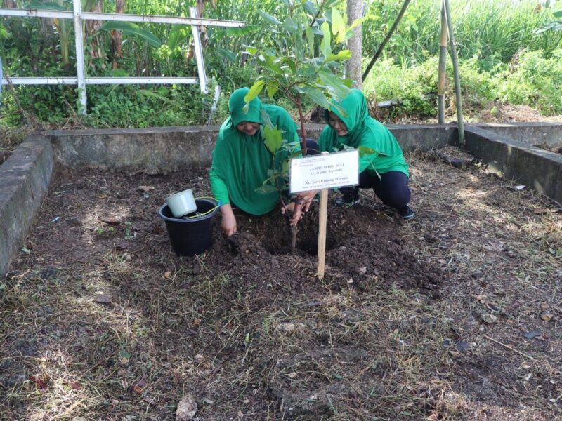Persit KCK Cabang XXI Dim 0807 Tanam Pohon, Dorong Ketahanan Pangan dan Pelestarian Lingkungan
