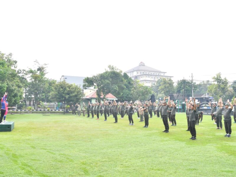 Kodim Ponorogo Gelar Olahraga Bersama, Wujudkan Fisik Prima dan Sukseskan Tugas Pokok