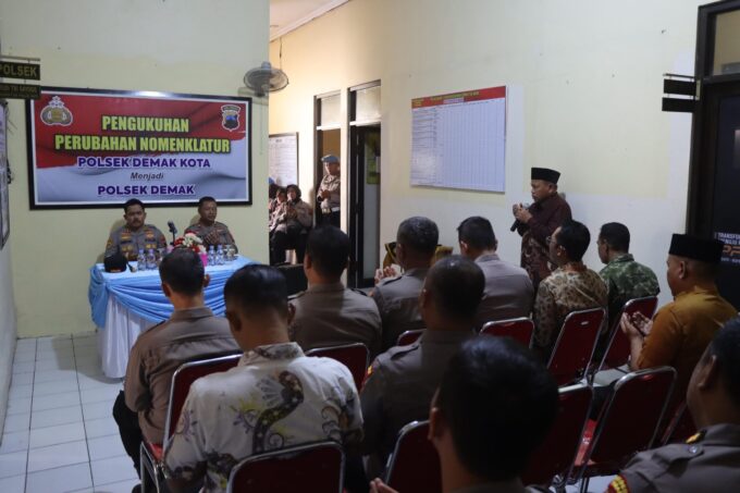 Kapolres Demak Minta Jajaran Tingkatkan Kinerja, Usai Perubahan Nomenklatur
