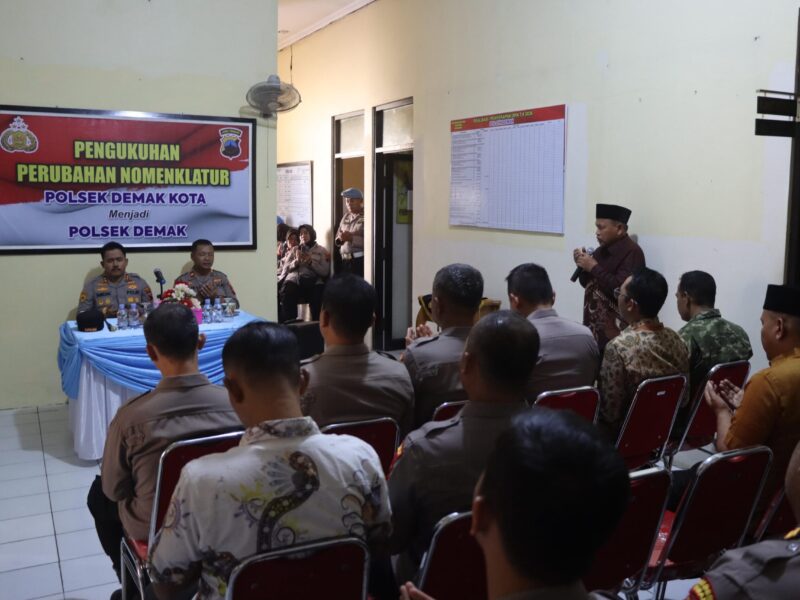 Kapolres Demak Minta Jajaran Tingkatkan Kinerja, Usai Perubahan Nomenklatur