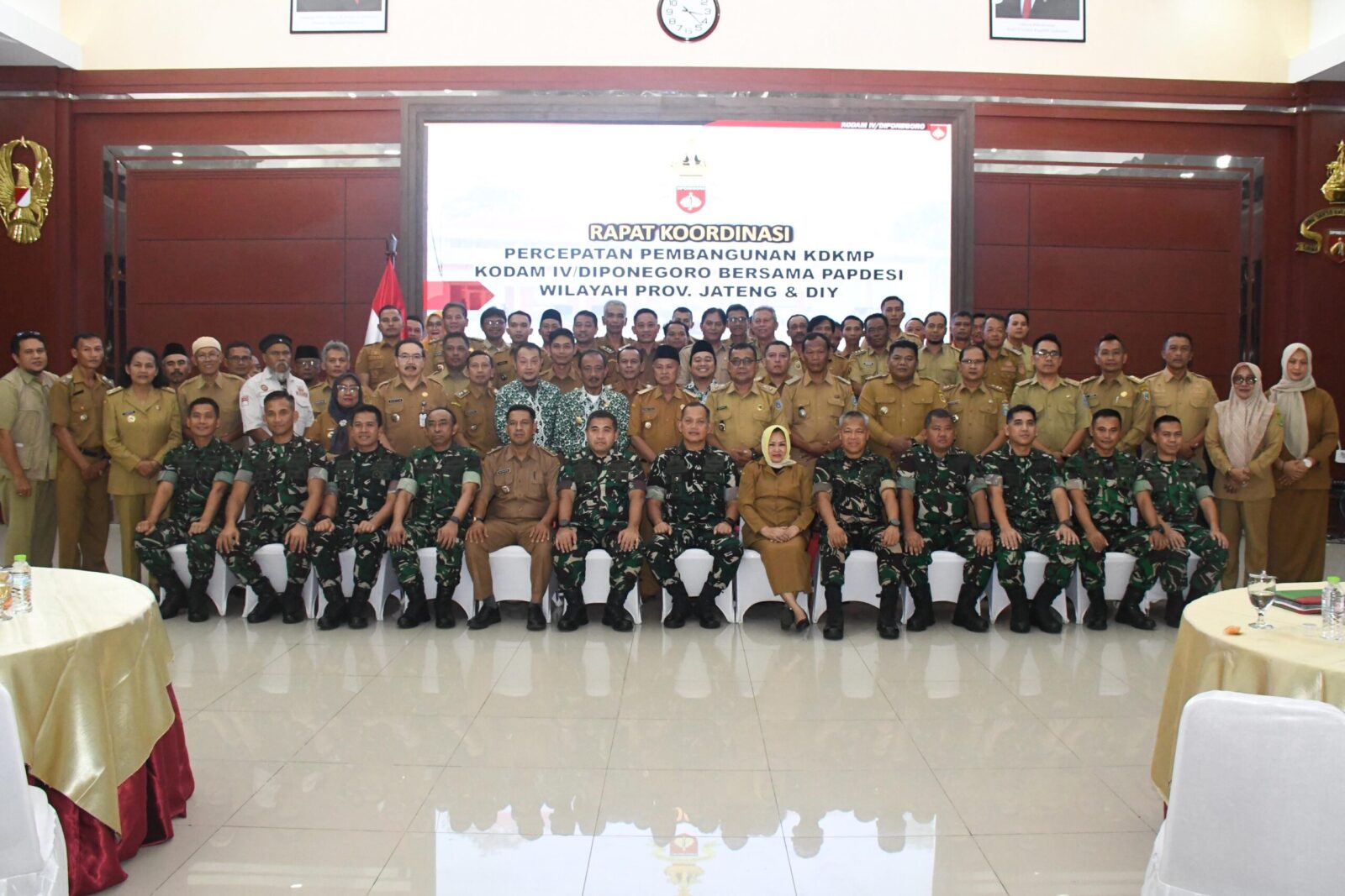 Pangdam IV/Diponegoro Gandeng Papdesi, Percepat Pembangunan 6.262 Titik Koperasi Merah Putih