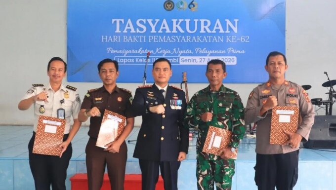 Lapas Kelas IIA Jambi Peringati Hari Bhakti Pemasyarakatan ke-62, Tebar Bantuan dan Penghargaan – Detiktoday.com