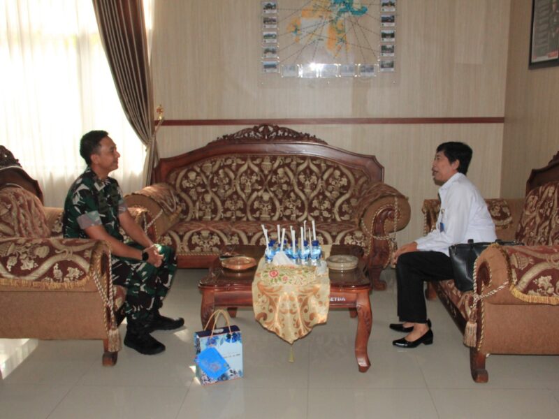 Dandim 0806/Trenggalek Sambut Kunjungan Kepala BNNK Jelang Masa Pensiun