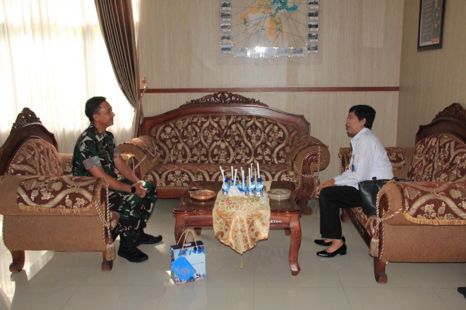 Dandim 0806/Trenggalek Sambut Kunjungan Kepala BNNK Jelang Masa Pensiun