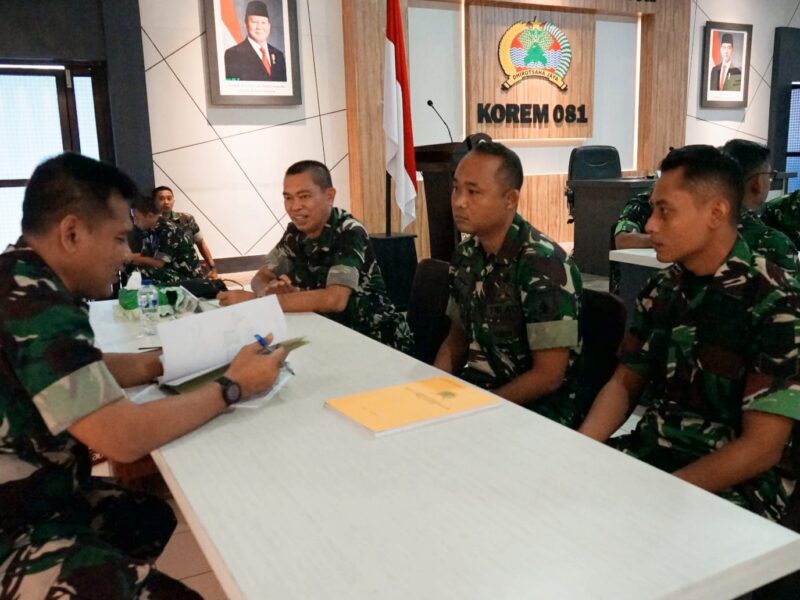 Terima Tim Audit Kinerja, Danrem Untoro Dorong Transparansi