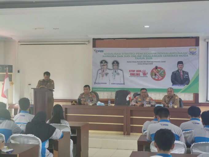 Polda Jambi dan Dispora Fokus Selamatkan Generasi Muda, Gelar Sosialisasi Bahaya Narkoba dan Judi Online – Detiktoday.com