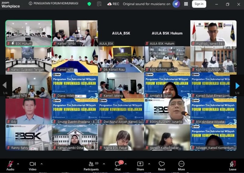 Kemenkum Jambi Ikuti Penguatan Forum Komunikasi Kebijakan, Perkuat Analisis Berbasis Data – Detiktoday.com