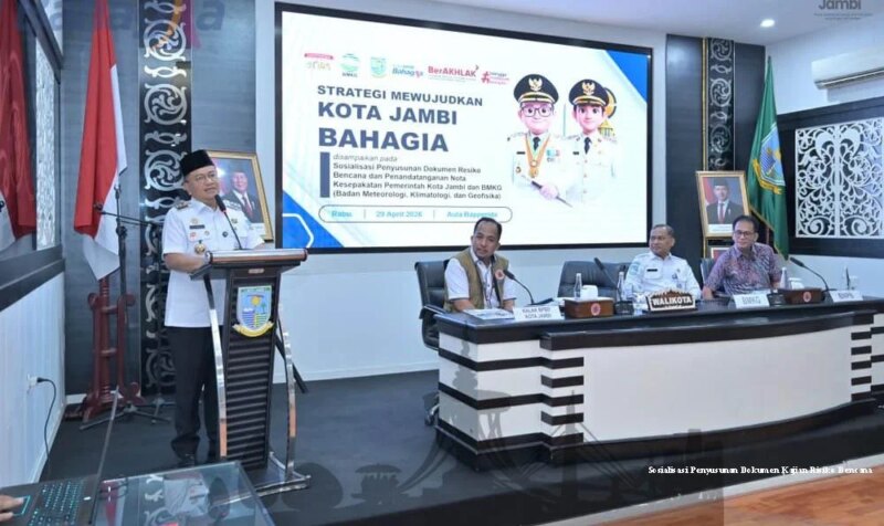 Wali Kota Maulana Perkuat Mitigasi Bencana, Kota Jambi Susun Kajian Risiko Berbasis Digital – Detiktoday.com