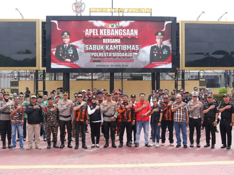 Polresta Sidoarjo Gelar Apel Sabuk Kamtibmas, Perkuat Sinergi Lintas Sektoral – Detiktoday.com