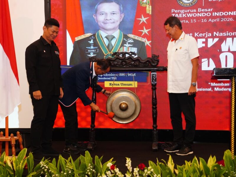 Ketua Umum PBTI Letjen TNI Richard Tampubolon Buka Rakernas Taekwondo Indonesia 2026