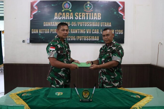 Kasdim Kukuhkan Lettu Inf Sugianto Jadi Danramil Putussibau Utara Gantikan Kapten Arm Supratno – Detiktoday.com