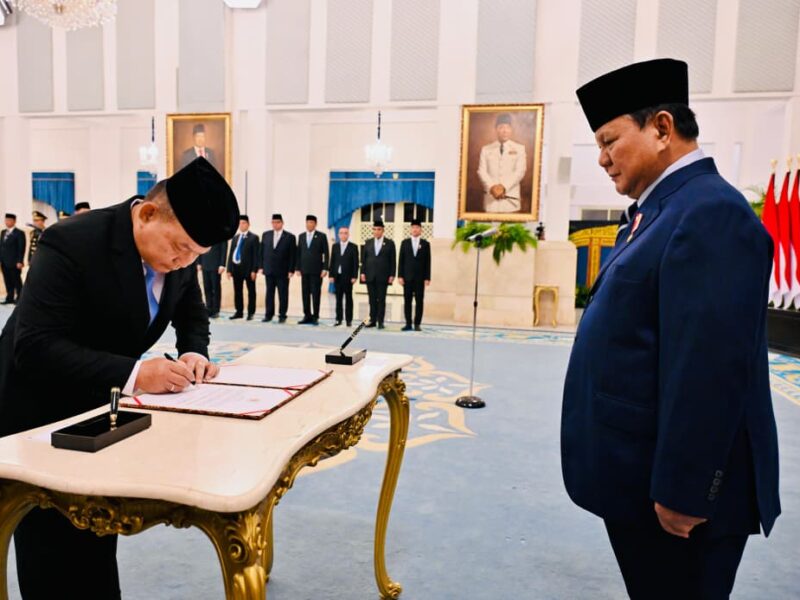 Panglima TNI Hadiri Pelantikan Menteri dan Pejabat Pemerintah Kabinet Merah Putih di Istana Negara