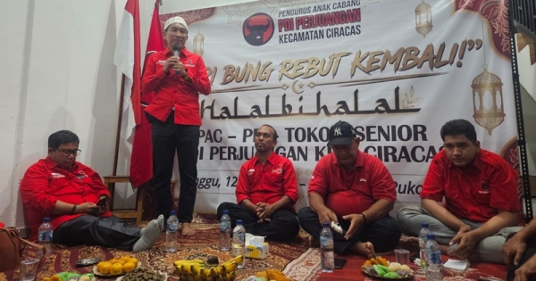 Di Halal Bihalal PAC PDI Perjuangan Ciracas, Dwi Rio Sambodo Ingatkan Kader Tetap Setia di Jalan Rakyat