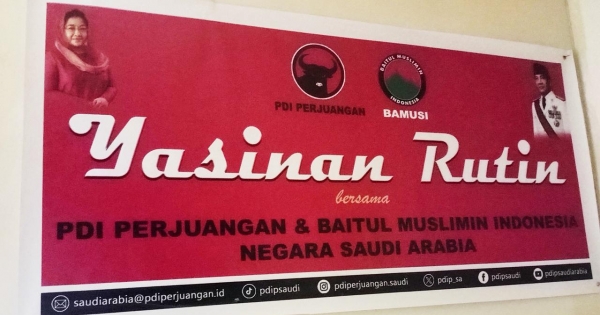 DPLN PDI Perjuangan Arab Saudi Gelar Pengajian Yasinan Rutin