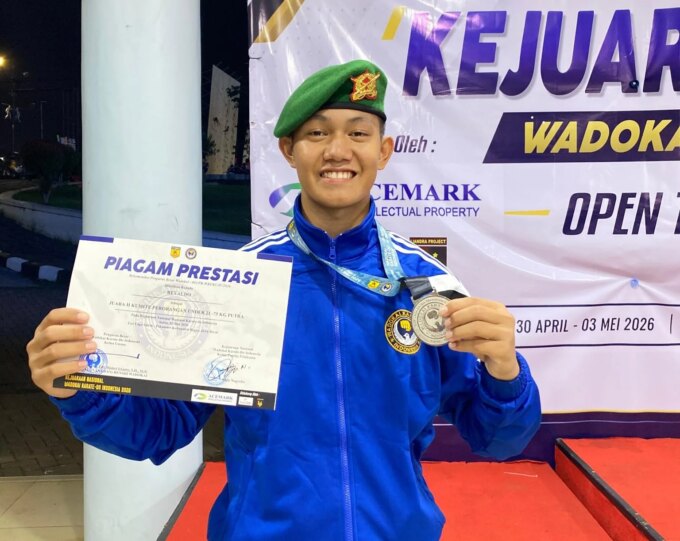 Membanggakan! Serda Revaldo Yonif 927 Uncak Kapuas Sabet Juara 2 Kejurnas Wadokai Bogor – Detiktoday.com