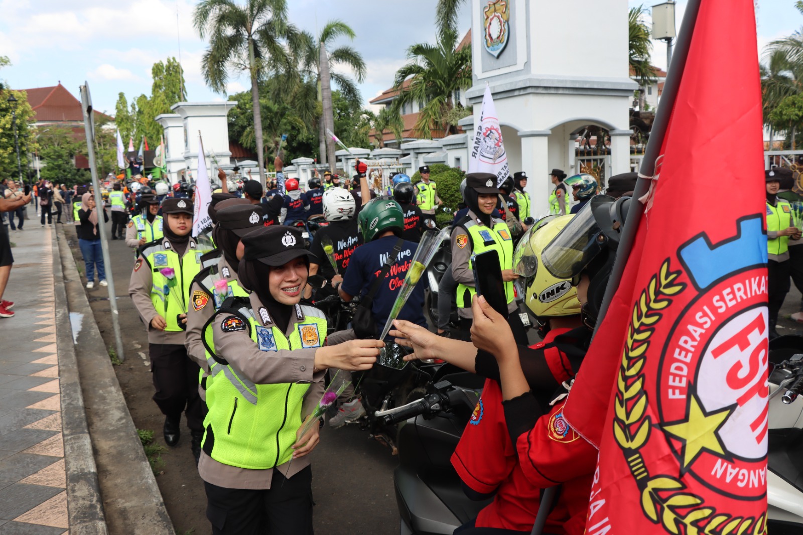 May Day 2026 di Kendal, Polres Fasilitasi Motoran dan Dialog Buruh Bersama Forkopimda