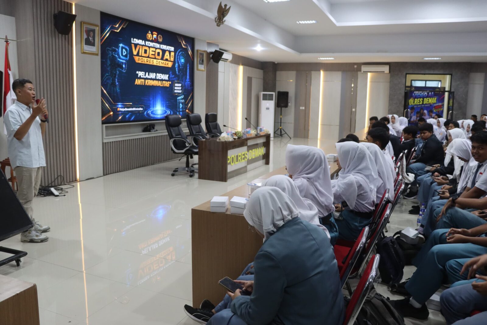 Lomba Konten AI Digelar di Demak, Kapolres: Pelajar Didorong Jadi Agen Perubahan