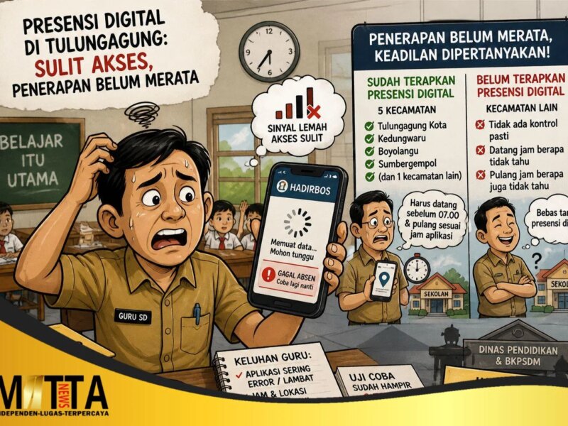 Guru SD di Tulungagung Keluhkan Presensi Digital, Sebut Aplikasi Sulit Diakses dan Penerapan Tak Merata – Detiktoday.com