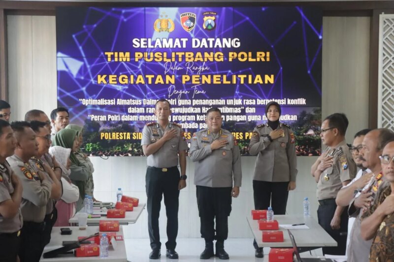 Puslitbang Polri Lakukan Penelitian Almatsus Dalmas dan Ketahanan Pangan di Polresta Sidoarjo – Detiktoday.com
