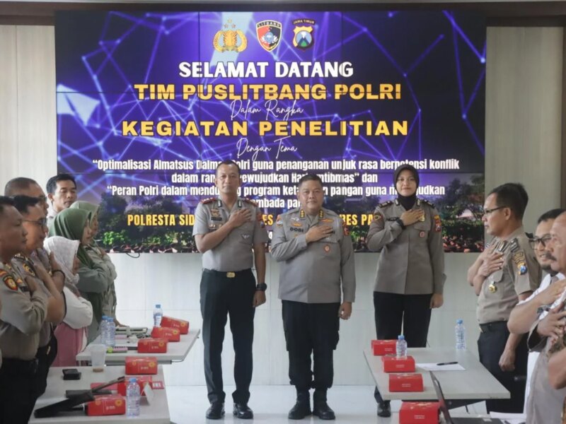 Puslitbang Polri Lakukan Penelitian Almatsus Dalmas dan Ketahanan Pangan di Polresta Sidoarjo – Detiktoday.com
