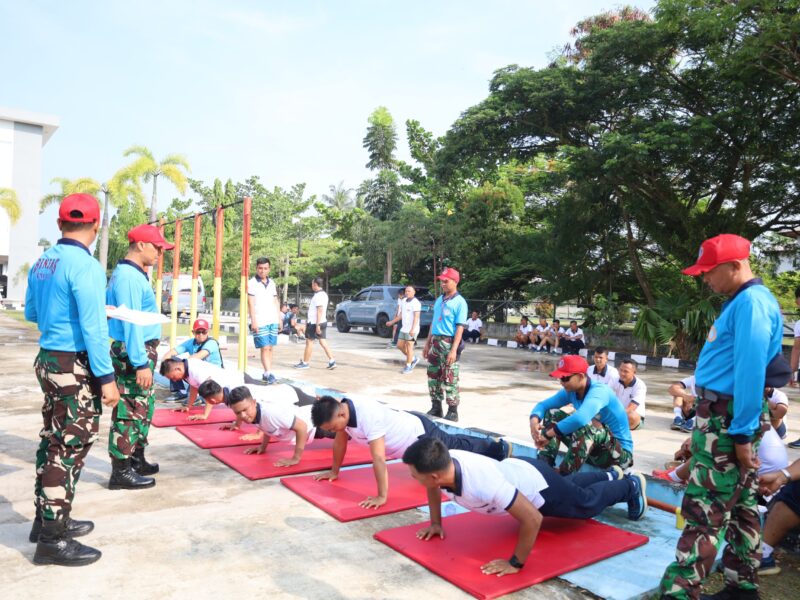 Tempa Fisik Prajurit, Lanal Dumai Gelar Samapta Periode I Tahun 2026