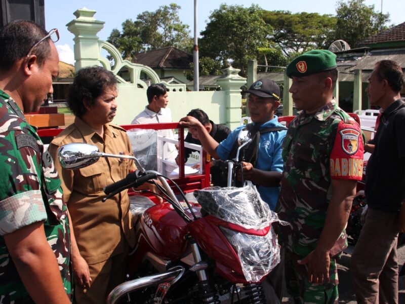 Kodim 0806/Trenggalek dan Pemkab, Salurkan 30 Motor Roda Tiga untuk Dukung Operasional KDKMP