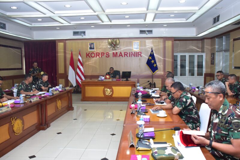 PANGKORMAR TERIMA PAPARAN RENCANA GARIS BESAR LATIHAN PRATUGAS SATGASMAR PUTER XXX TA 2026