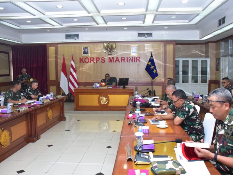 PANGKORMAR TERIMA PAPARAN RENCANA GARIS BESAR LATIHAN PRATUGAS SATGASMAR PUTER XXX TA 2026