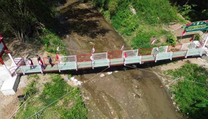 Dulu Penuh Risiko, Kini Warga Bungkal di Ponorogo Nikmati Jembatan Garuda