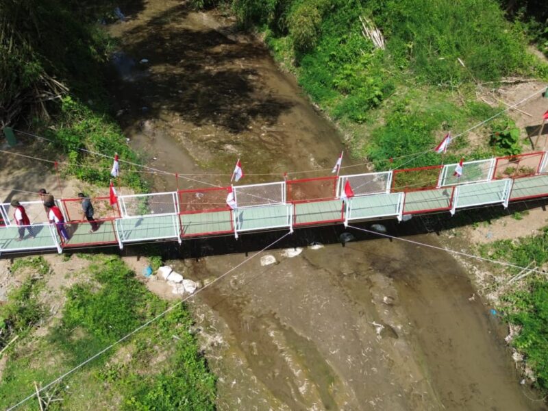 Dulu Penuh Risiko, Kini Warga Bungkal di Ponorogo Nikmati Jembatan Garuda