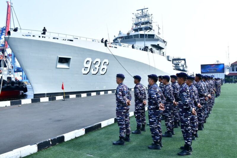 TNI AL RESMI PERKUAT ARMADA SURVEI DENGAN KEHADIRAN KRI CANOPUS-936