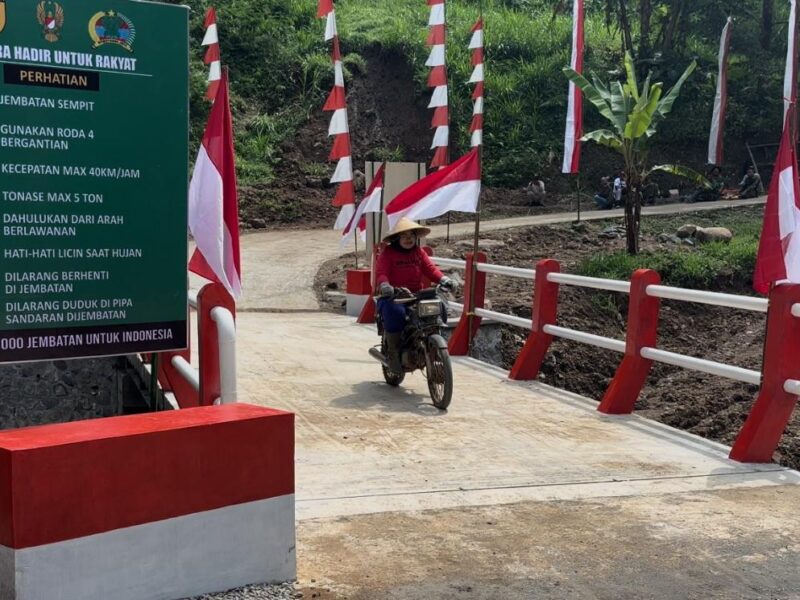 Warga Apresiasi Rampungnya Jembatan Garuda di Desa Gondanggunung