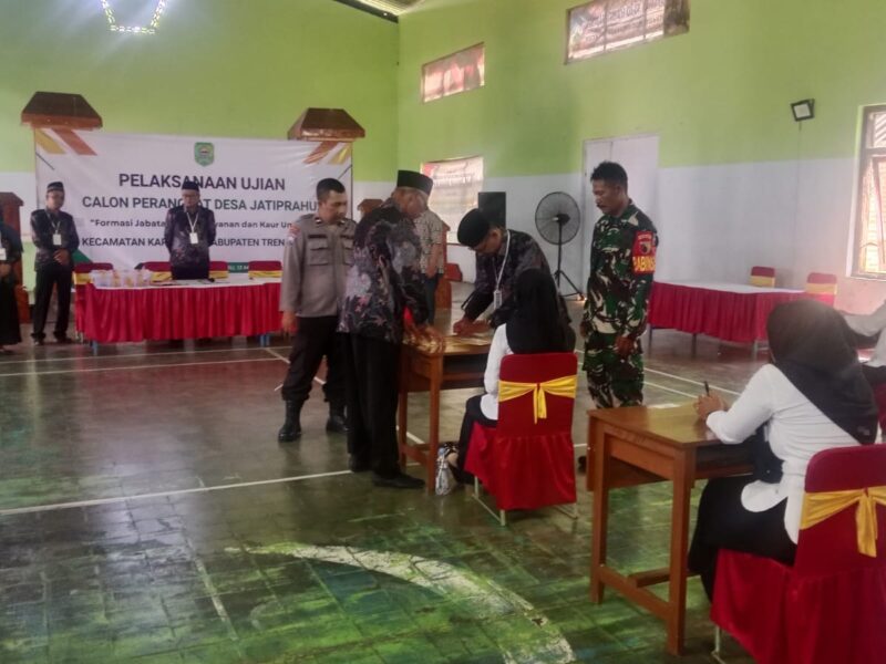 TNI-Polri Kawal Ketat Ujian Perangkat Desa di Trenggalek, Pastikan Seleksi Transparan dan Kondusif