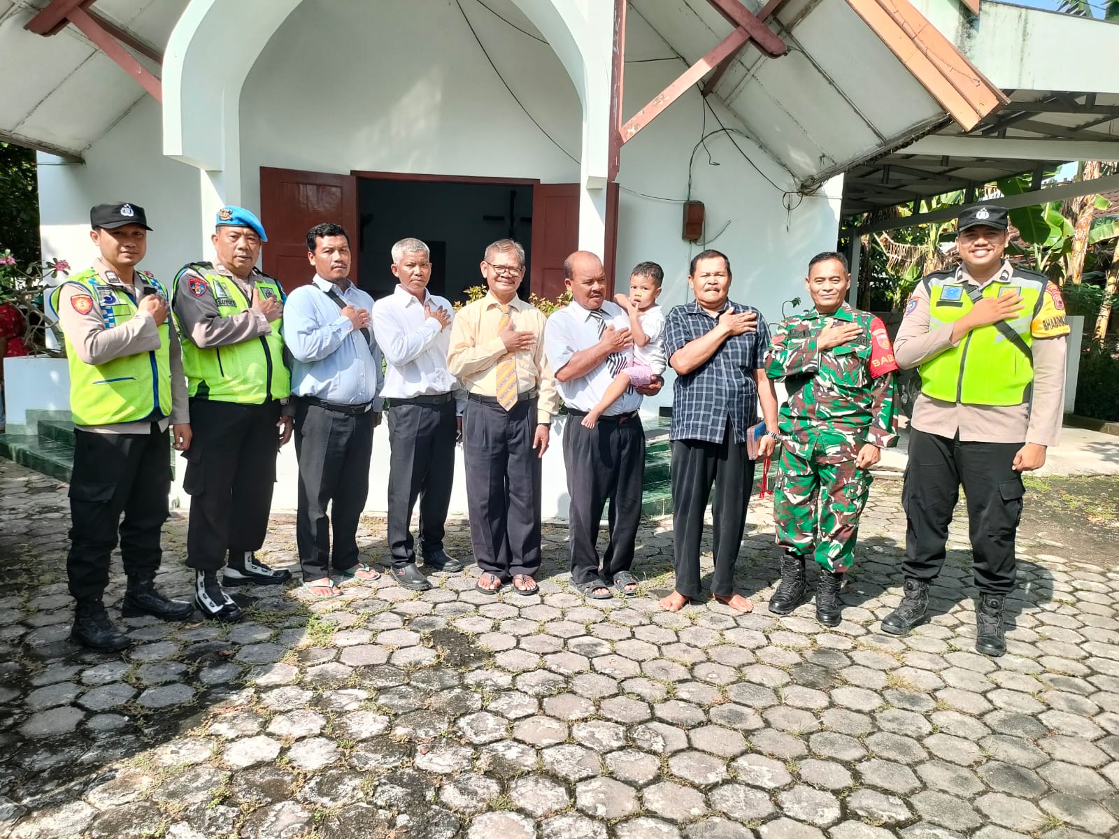 Sebanyak 30 Gereja di Demak Dijaga Polisi saat Perayaan Kenaikan Isa Almasih